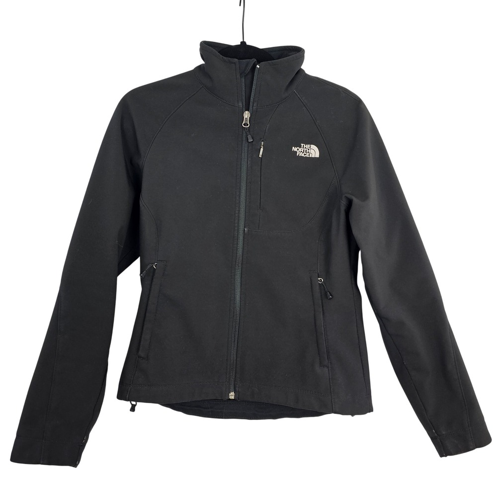 The‎ North Face Apex Softshell Jacket Women's Small Black Full Zip Outdoor Coat